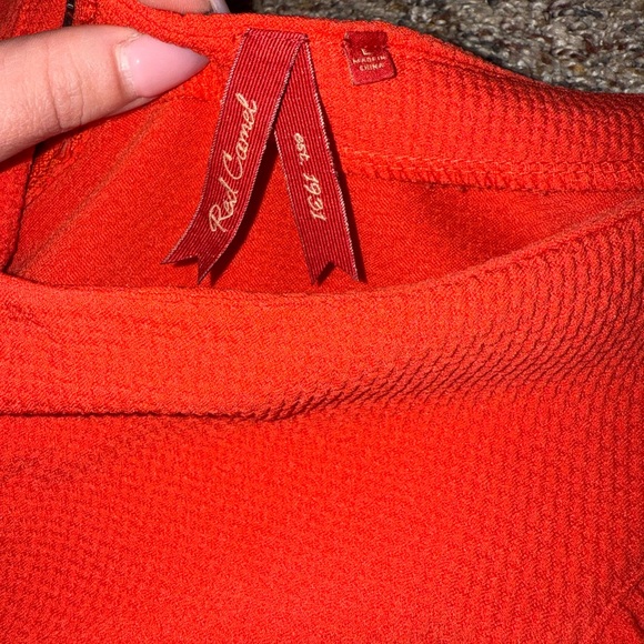 Red Camel Bright Red Ruffle Dress - Picture 3 of 4